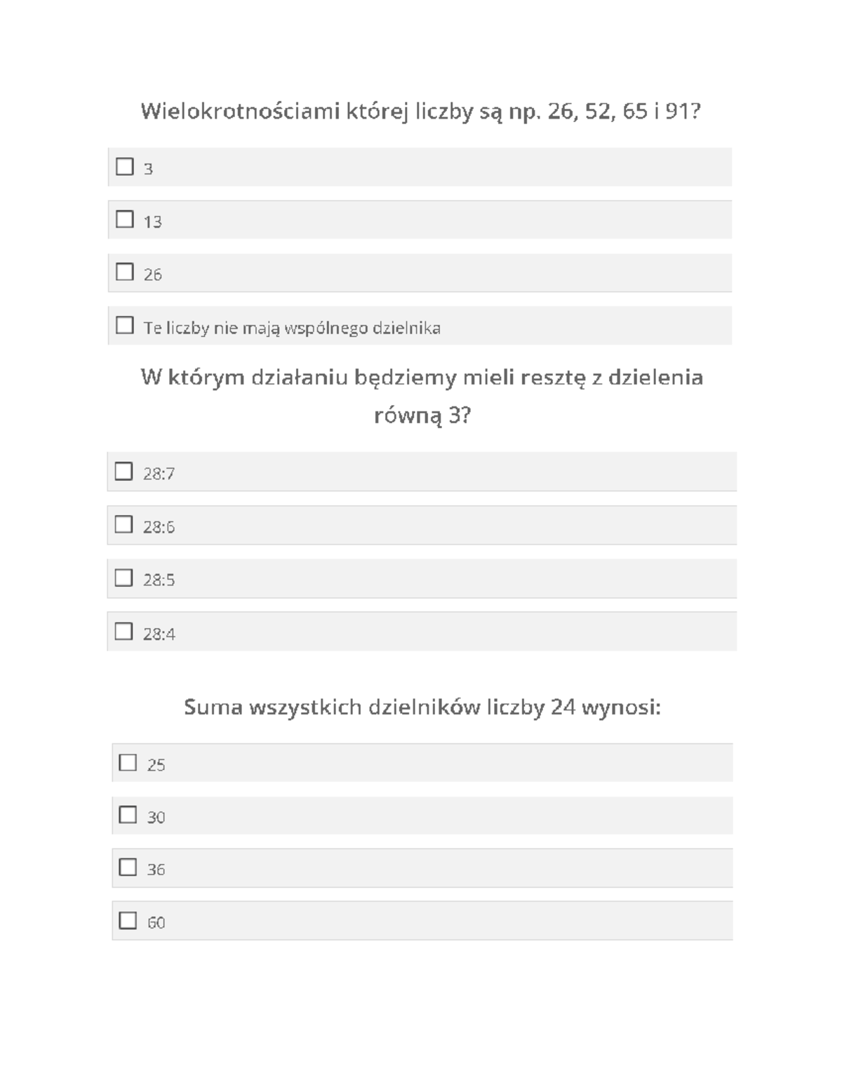 Własności liczb naturalnych klasa 5 - matematyka - Studocu