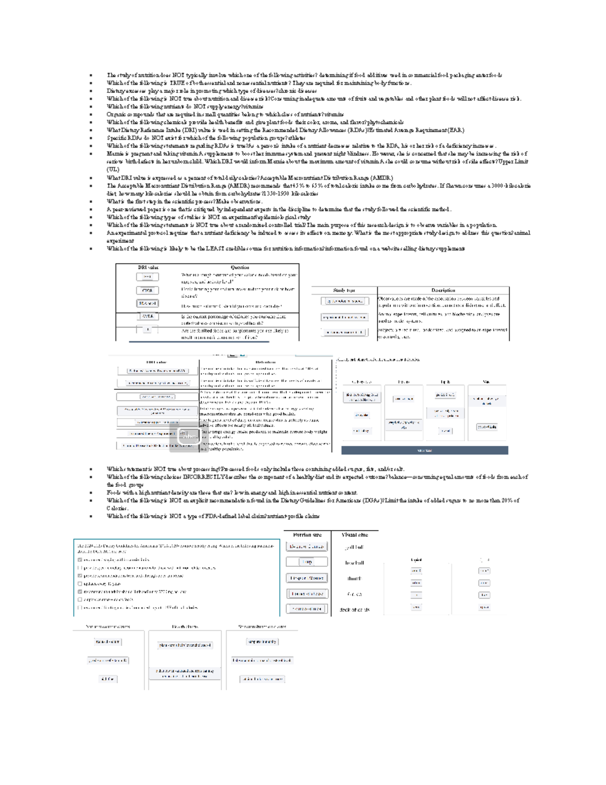 Exam1 notes nutrition - The study of nutrition does NOT typically ...