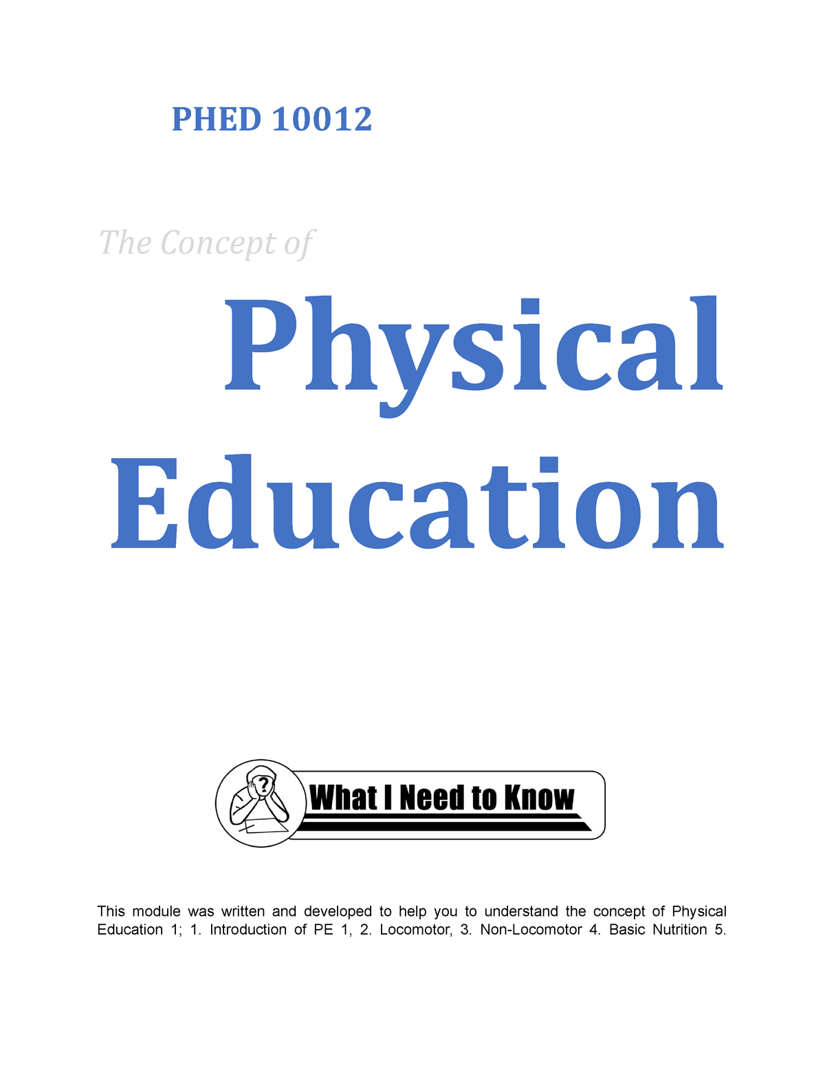 own concept of physical education essay