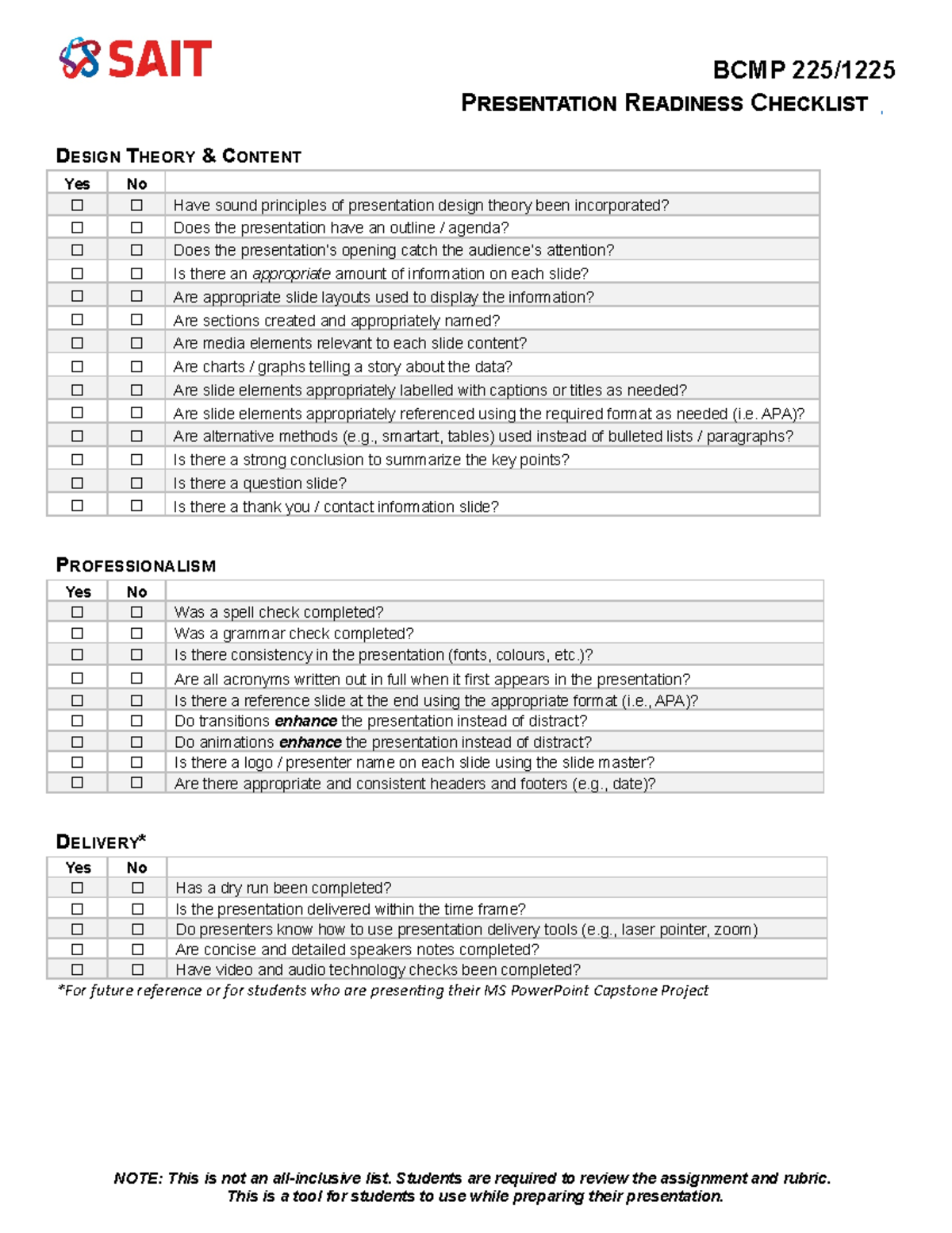 presentation-readiness-checklist-bcmp-225-presentation-readiness