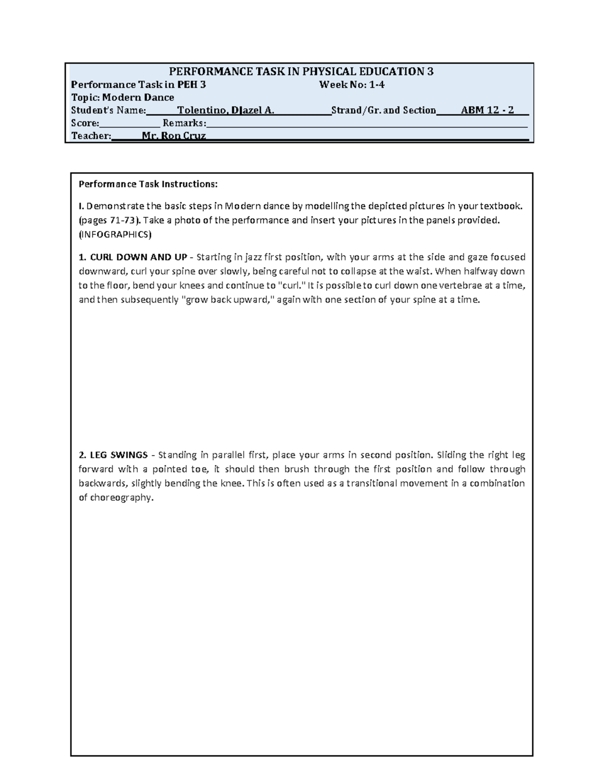 Accounting, Business and Management Coursework - PERFORMANCE TASK IN ...