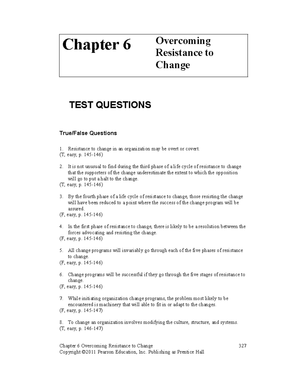 Brown Eaod8 Tb 06 - HRD - Chapter 6 Overcoming Resistance To Change ...