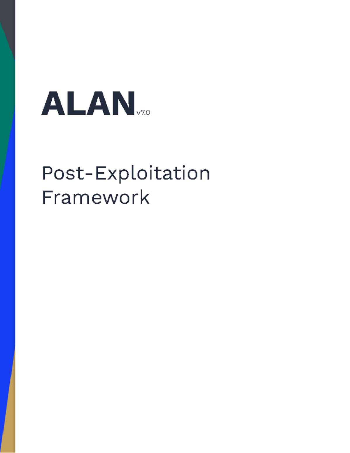 Alan Documentation - v7.0 - ALANv7. Post-Exploitation Framework ...