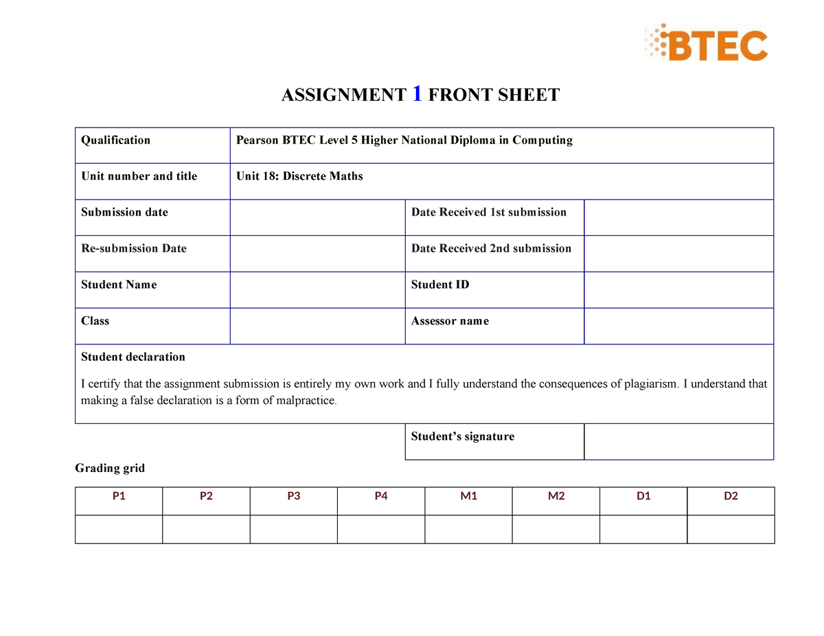 btec business unit 18 assignment 1