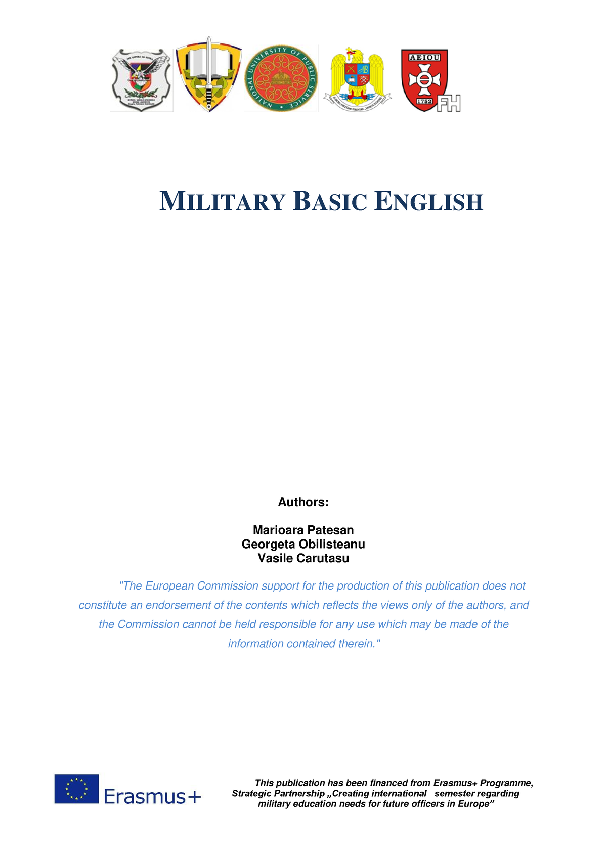 Basic Military English E-book - This Publication Has Been Financed From ...