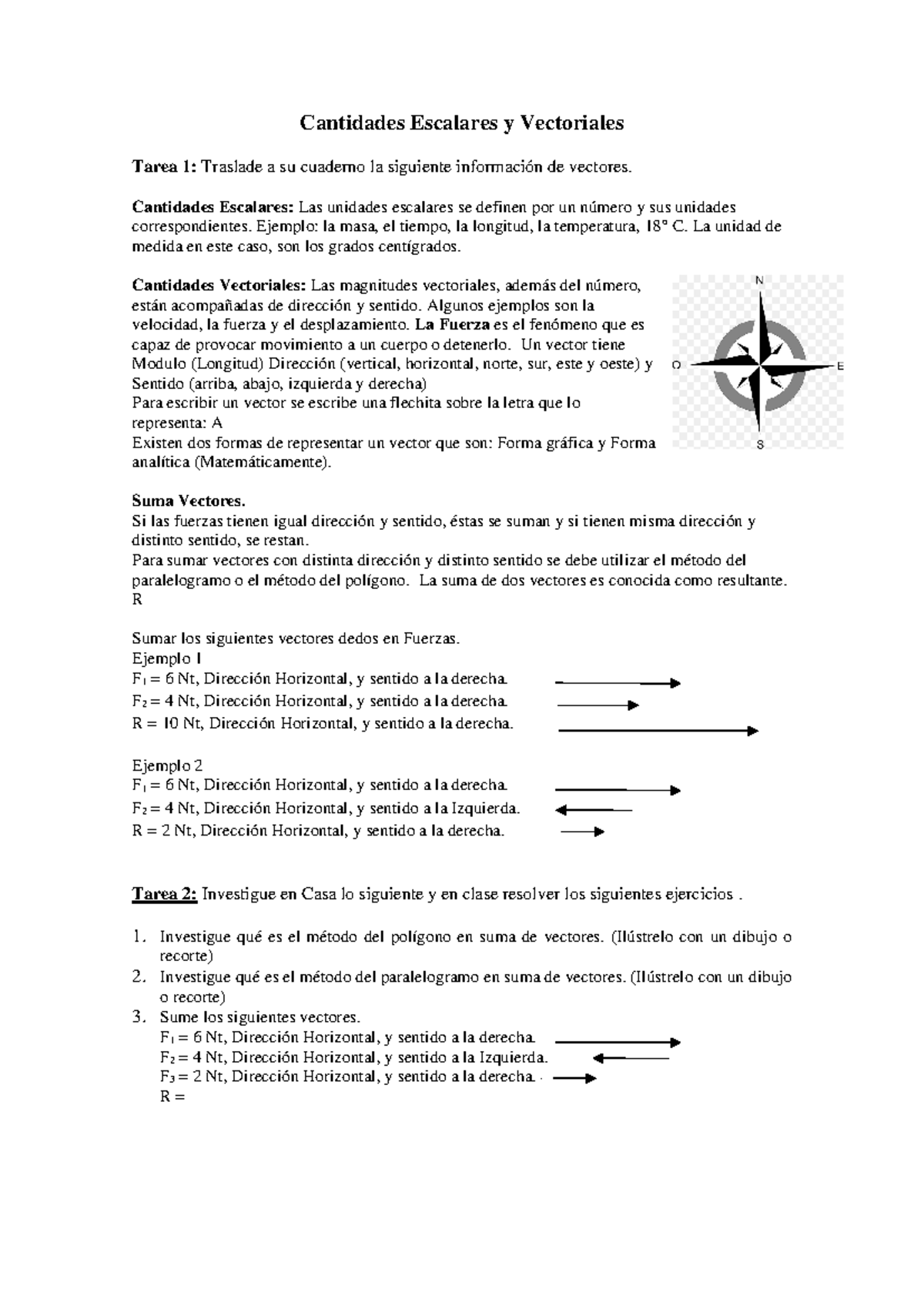 Cantidades Escalares Y Vectoriales - Cantidades Escalares: Las Unidades ...