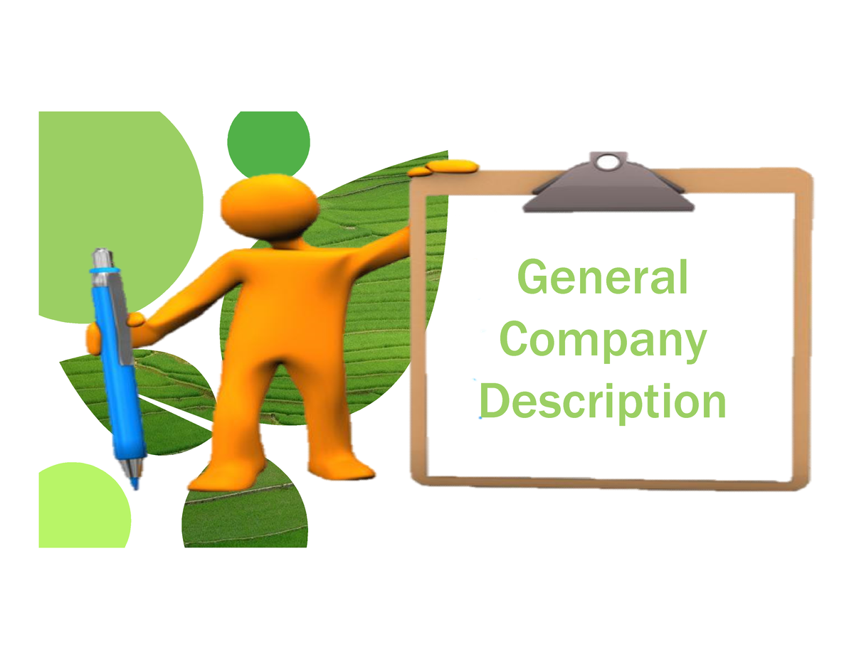 general company description business plan