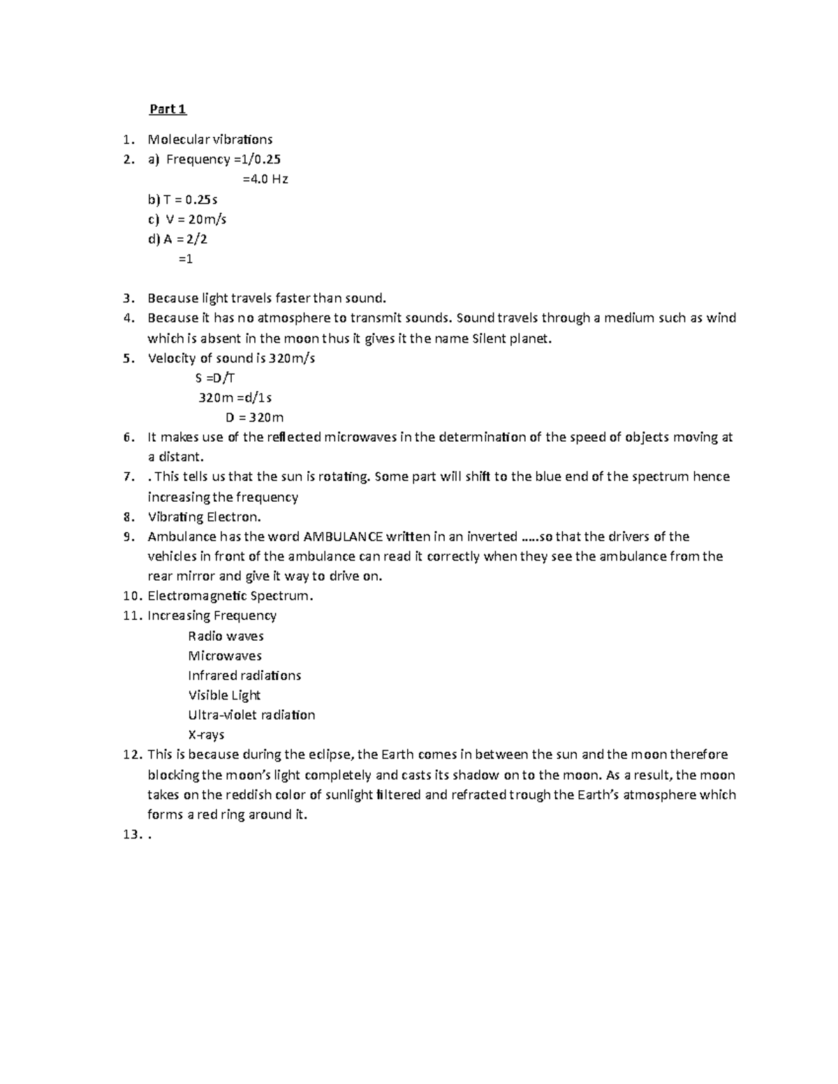 Physics assignment - THE ASSESSMENT OF PHYSICAL ASSESSMENT - Part 1 ...