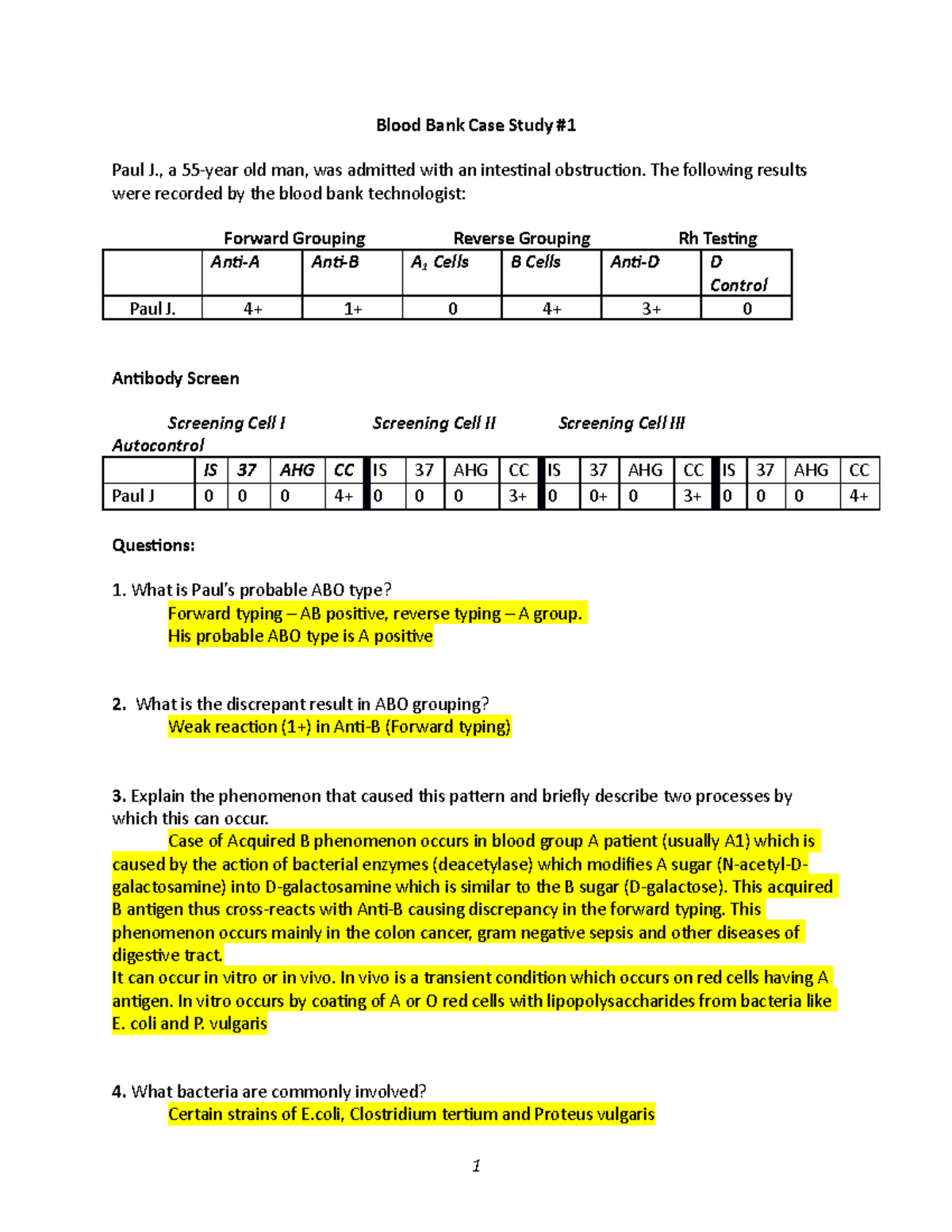 case study for blood bank