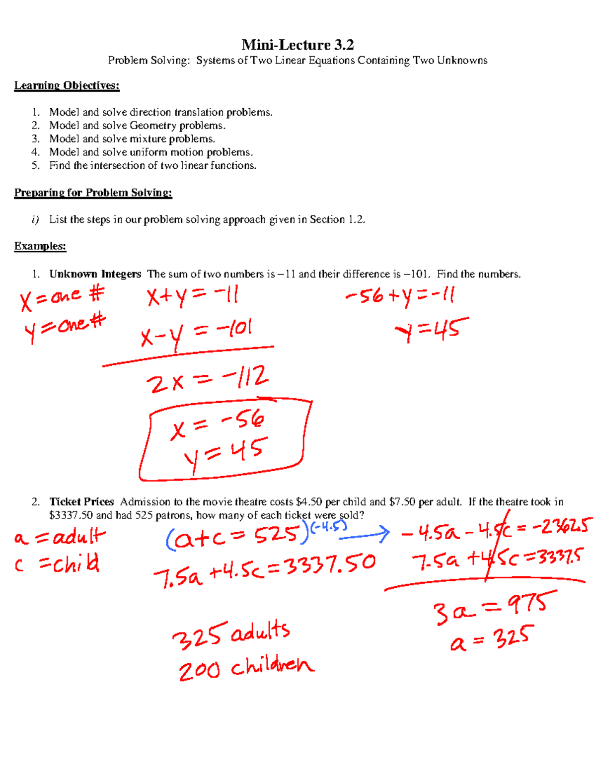 3-2c - will help you in math and help you critically - Mini-Lecture 3 ...