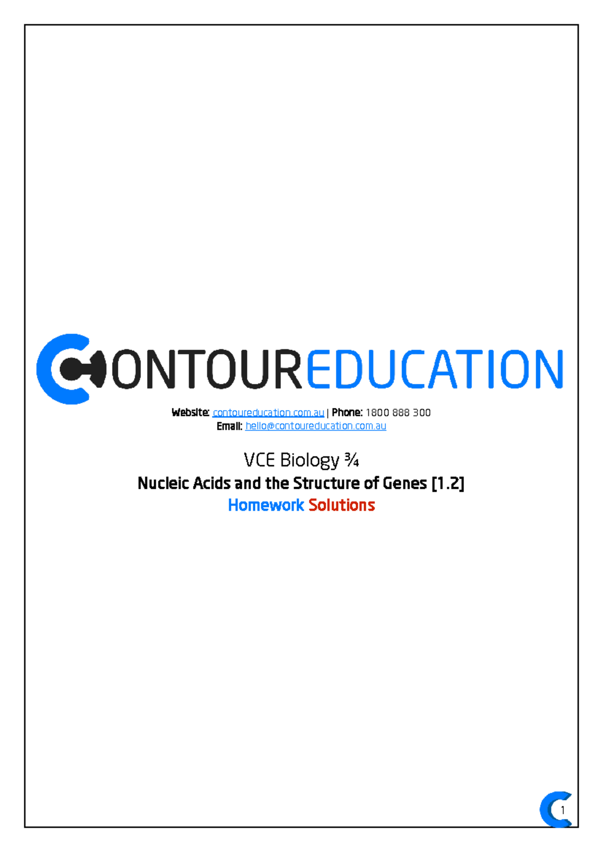 Copy of BI34 [1.2] Nucleic Acids and the Structure of Genes