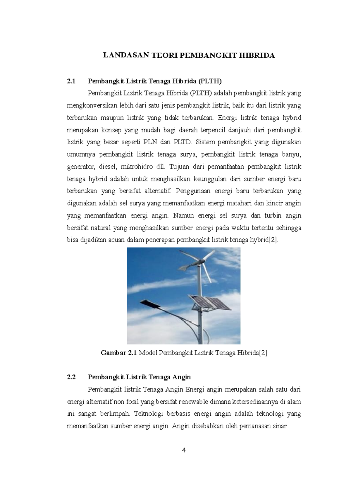 Landasan Teori Pembangkit Hibrida - LANDASAN TEORI PEMBANGKIT HIBRIDA 2 ...