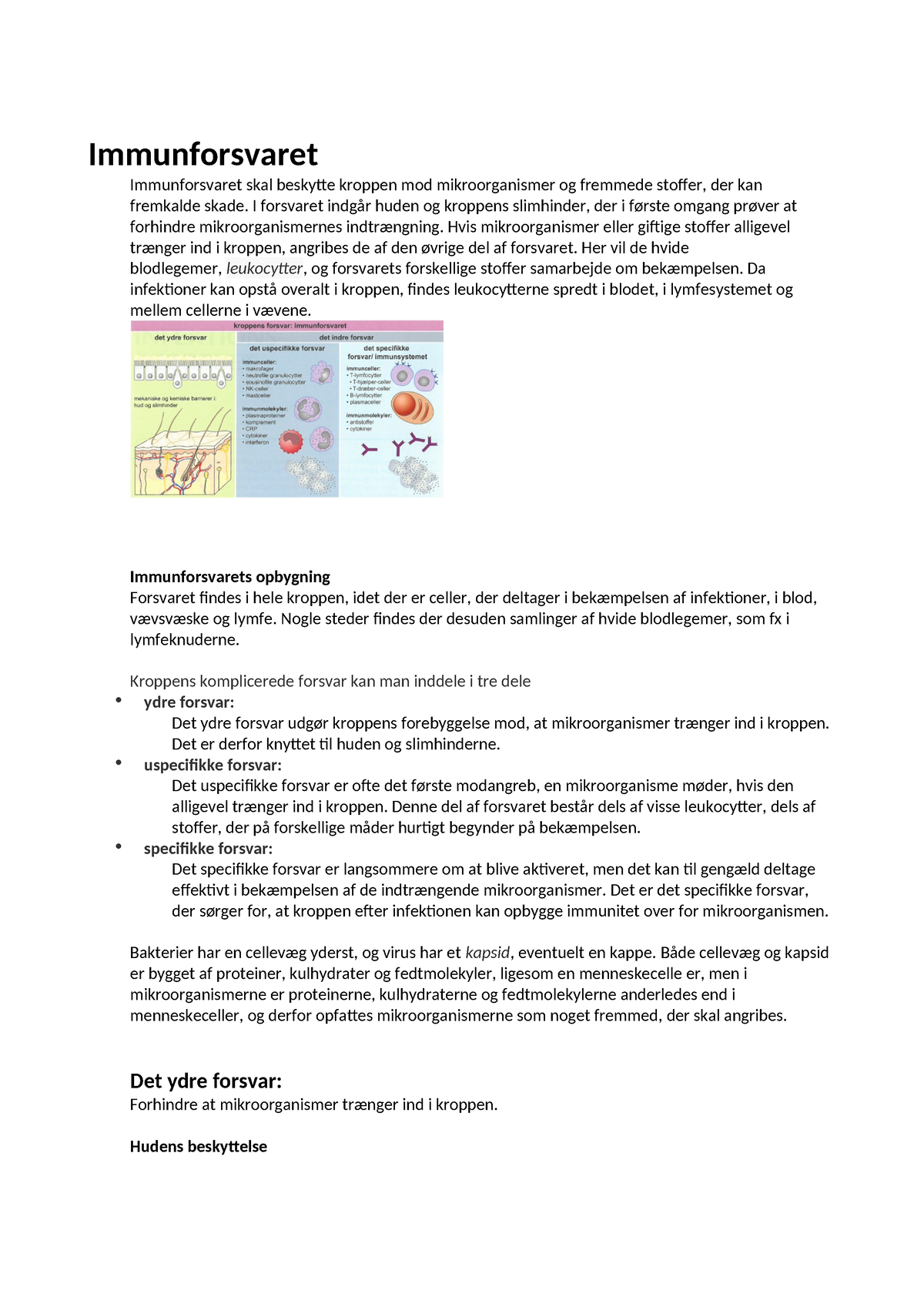 Immunforsvaret Og Fordøjelsessystemet - Immunforsvaret Immunforsvaret ...