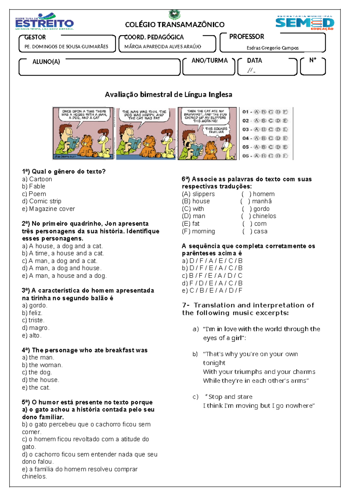 Inglês 9 ano 1b - Planejamento - Esdras Gregorio Campos GESTOR PE ...