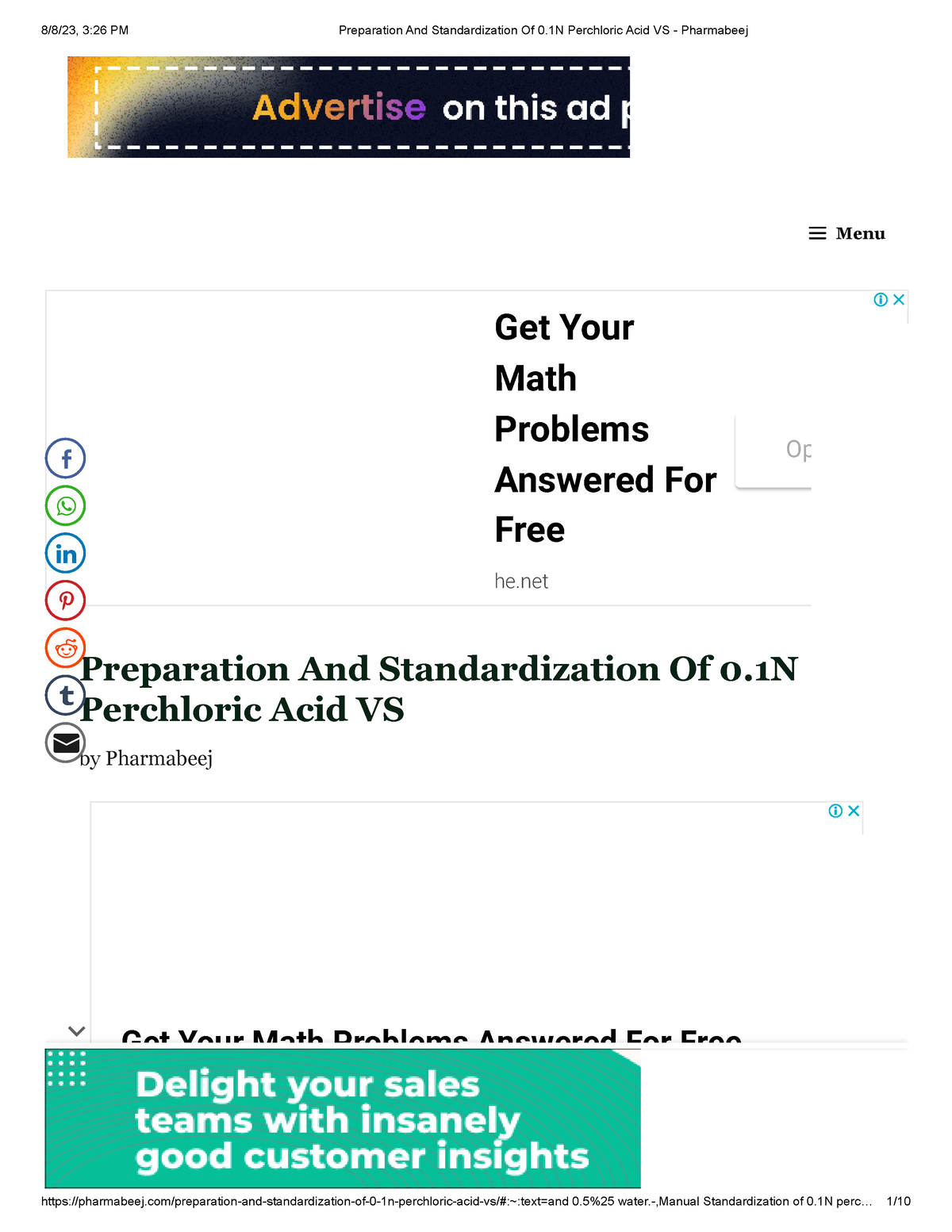 preparation-and-standardization-of-0-1n-perchloric-acid-the-reagent