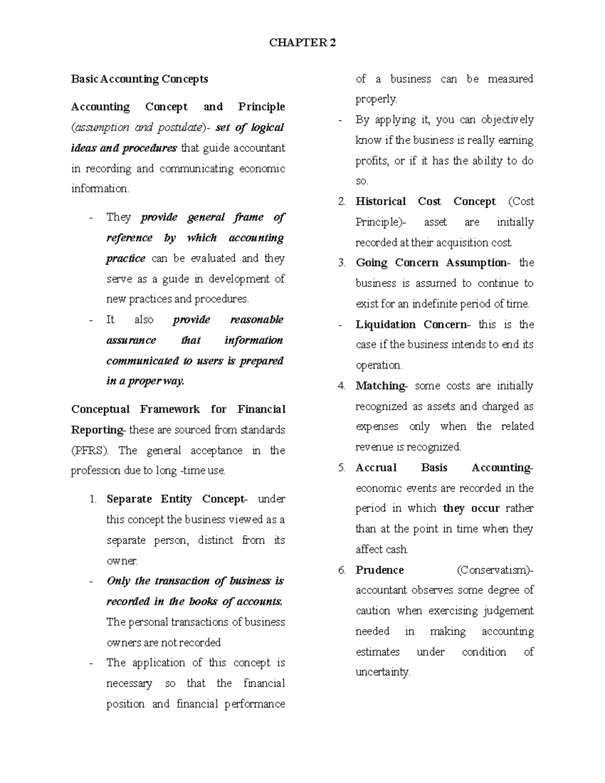 Financial accounting and Reporting (LESSON2) - Basic Accounting ...