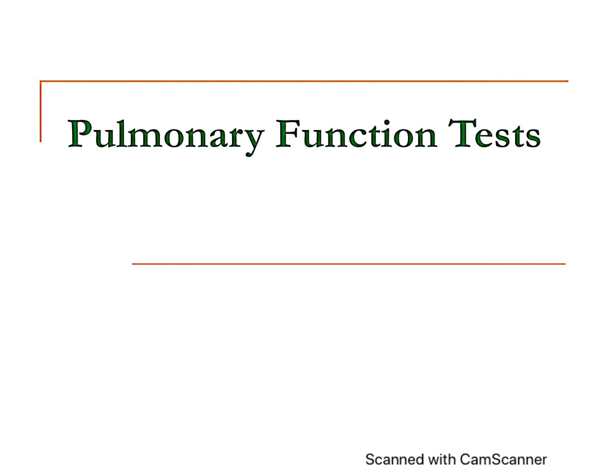 Spirometry 4 spirometer Pulmonary Function Tests Scanned with