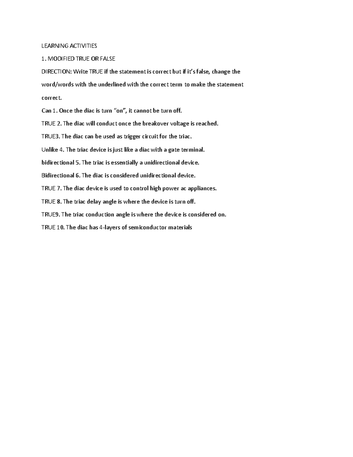 Elx 3 - electronics design and analysis learning activities. - LEARNING ...