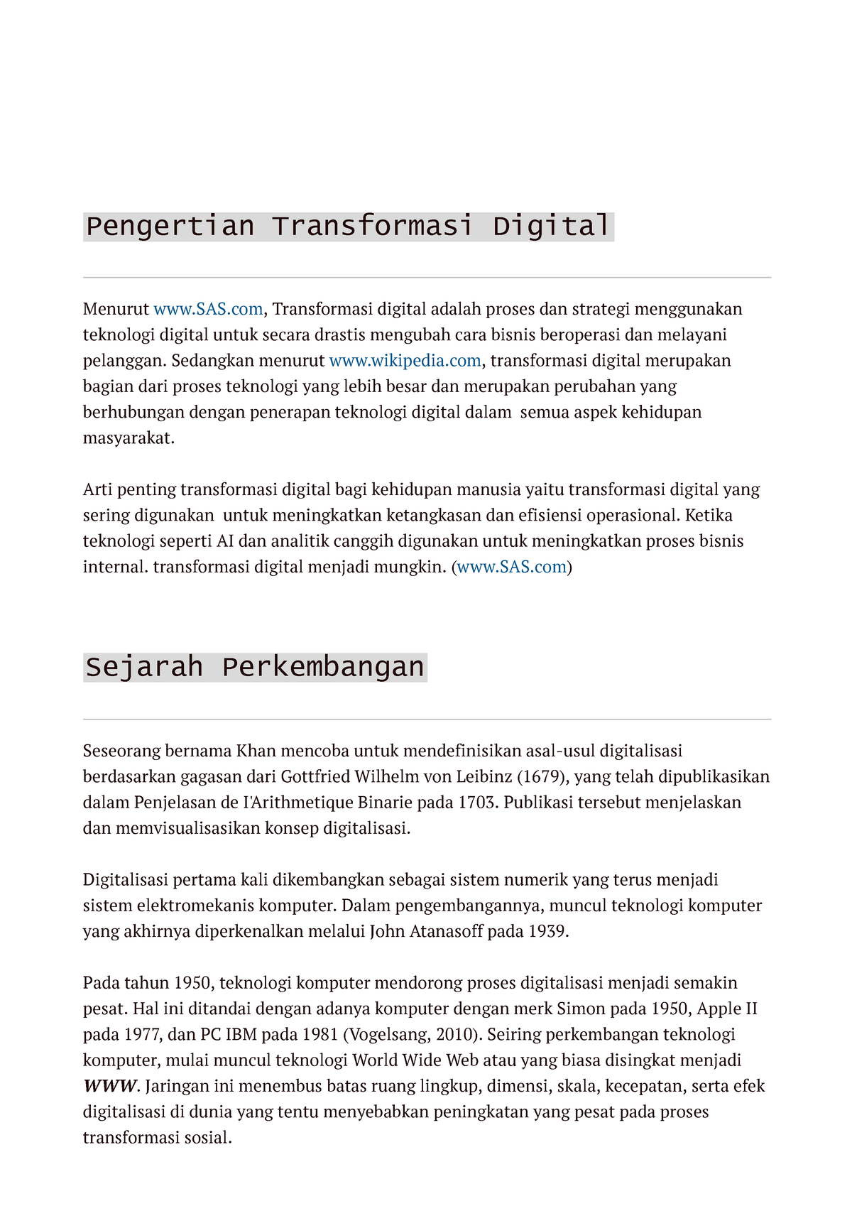 Transformasi Digital - Sedangkan Menurut Wikipedia, Transformasi ...