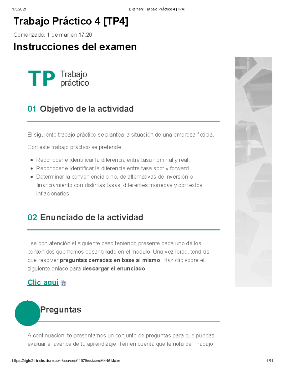 Examen Trabajo Práctico 4 [TP4]tamy 1 - Trabajo Práctico 4 [TP4 ...