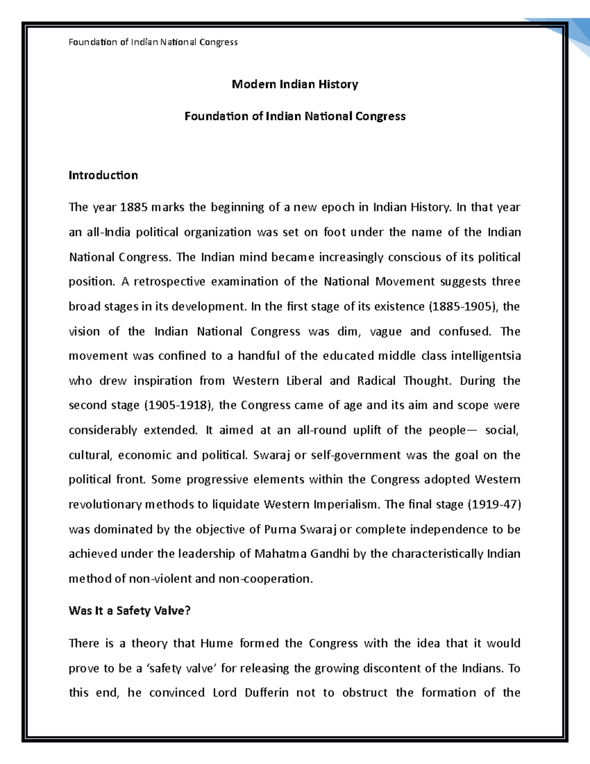 class-10-the-indian-national-congress-movement-history-chapter-3