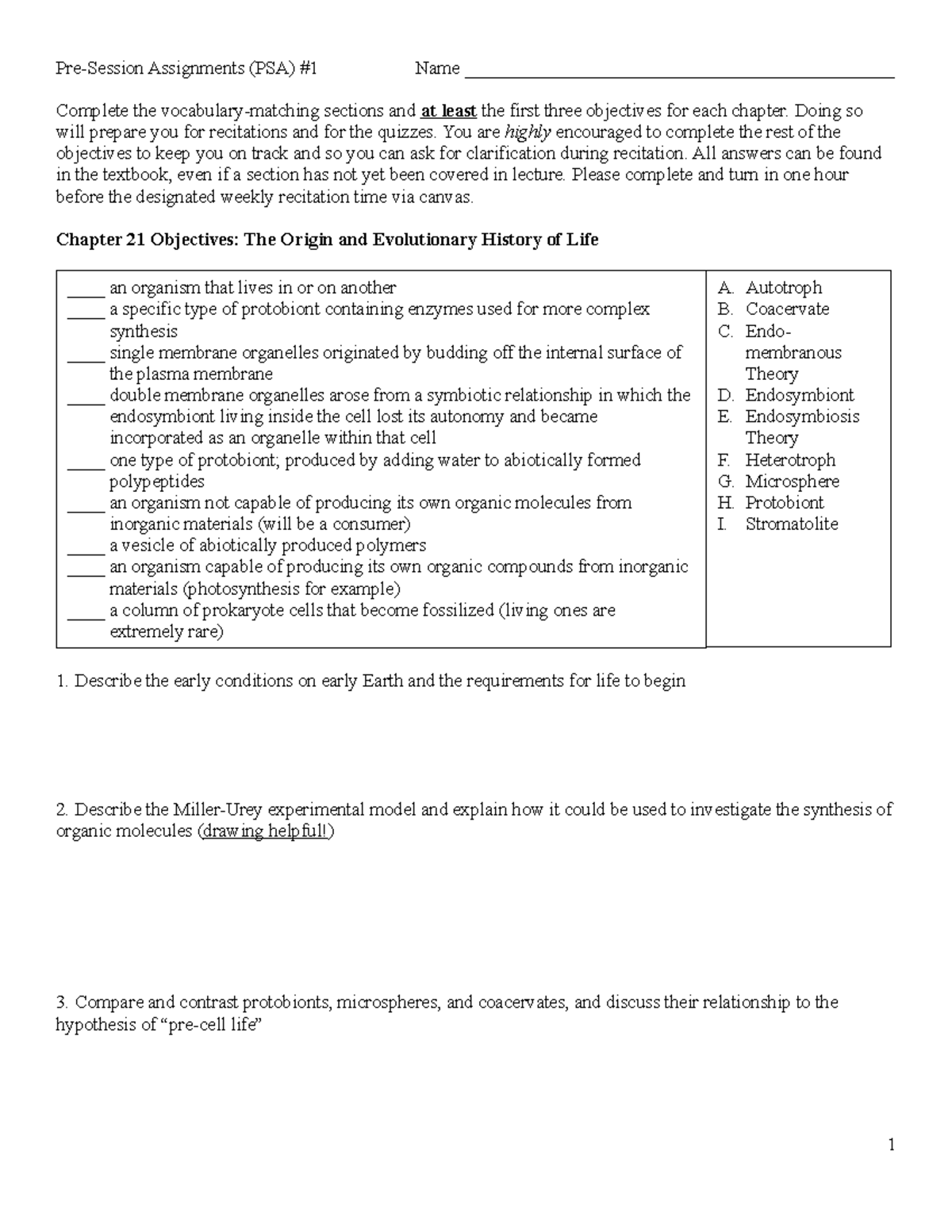 PSA 1-1 - PSA1 - Pre-Session Assignments (PSA) #1 Name - Studocu