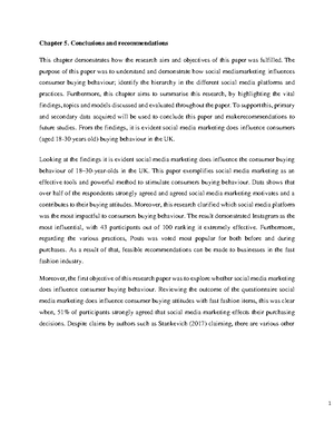 Example 1 - Findings and Discussion Chapter - Chapter 4 Findings and ...