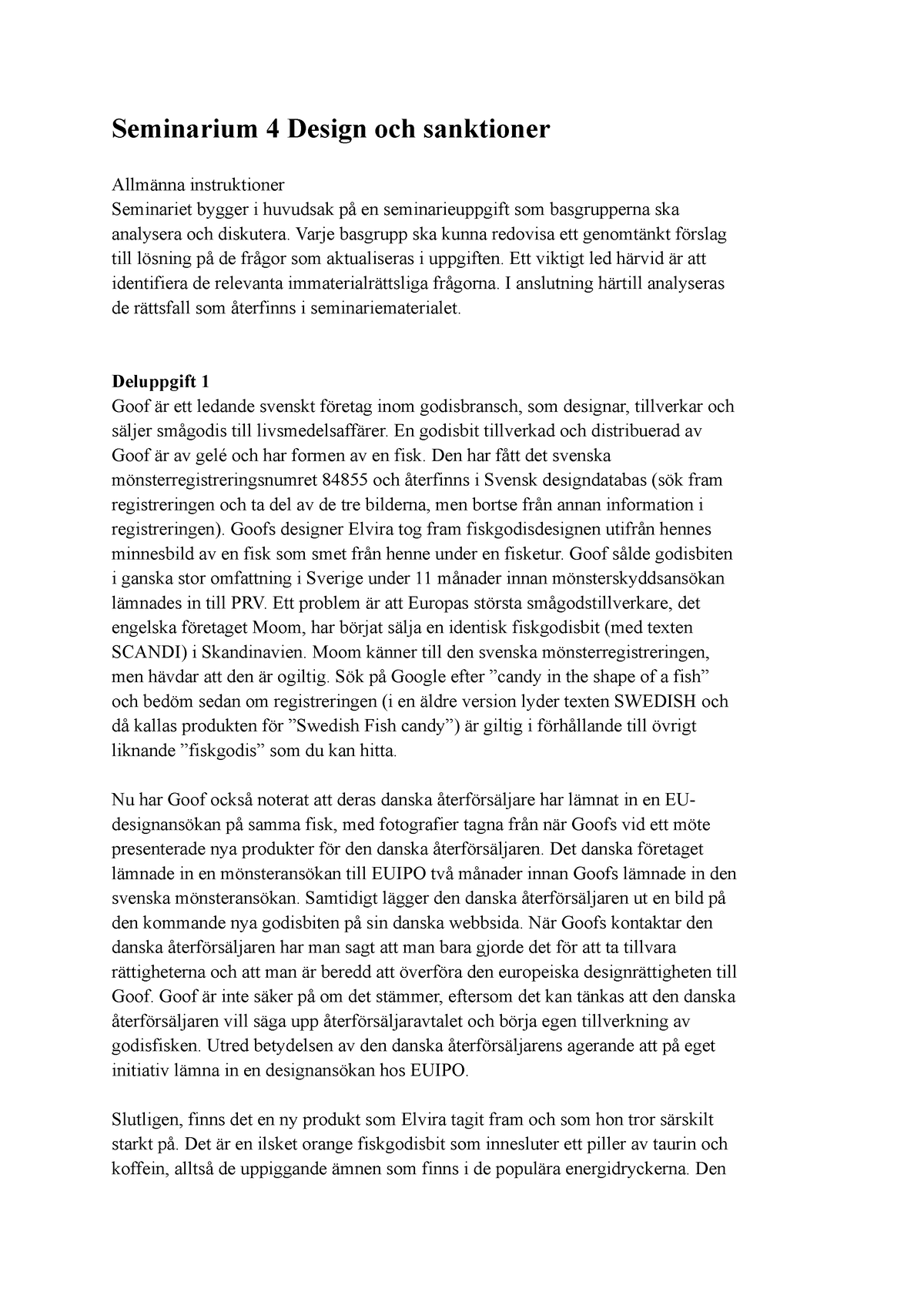 Seminarium 4 Design Och Sanktioner - Seminarium 4 Design Och Sanktioner ...