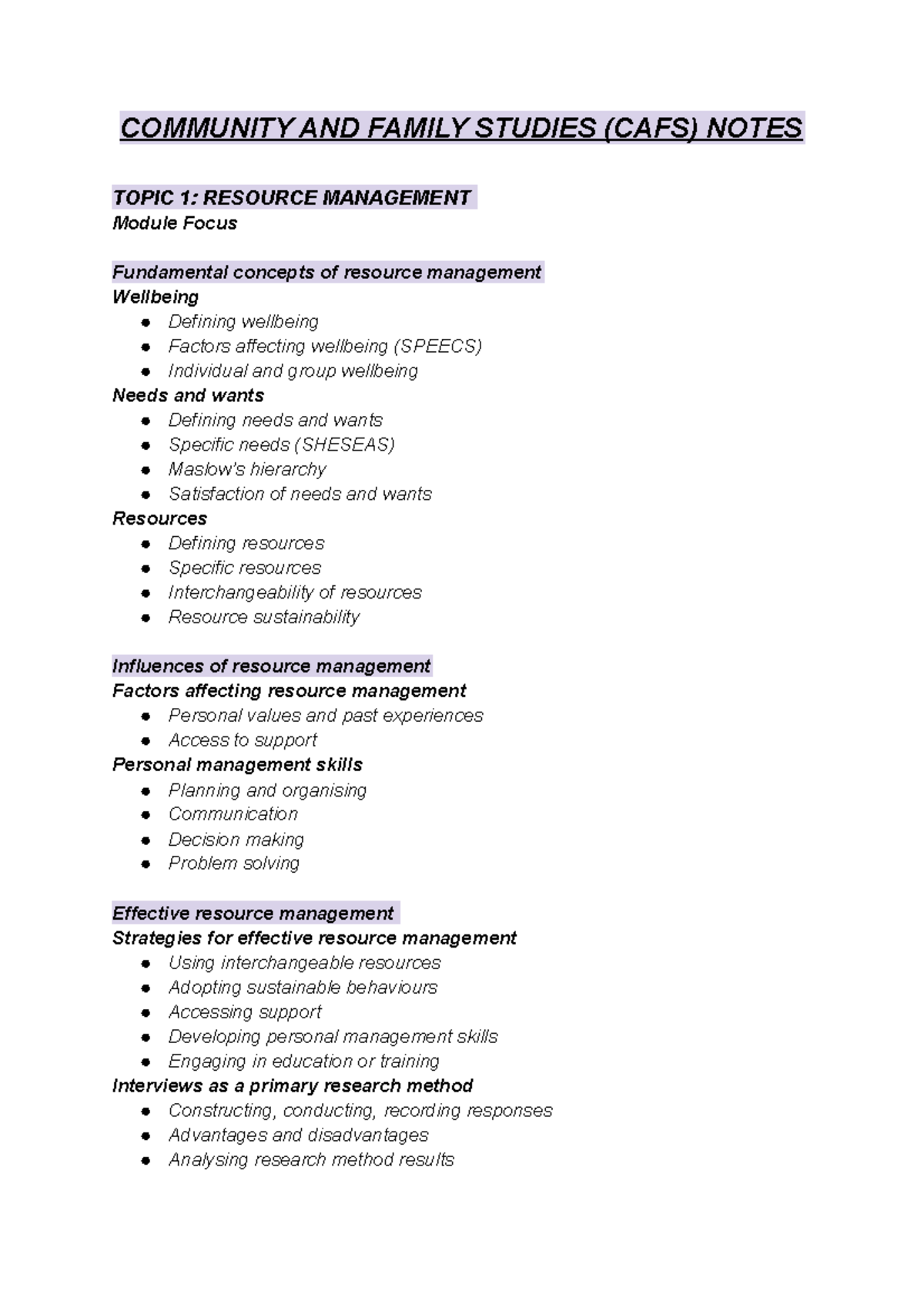 cafs-resource-management-community-and-family-studies-cafs-notes