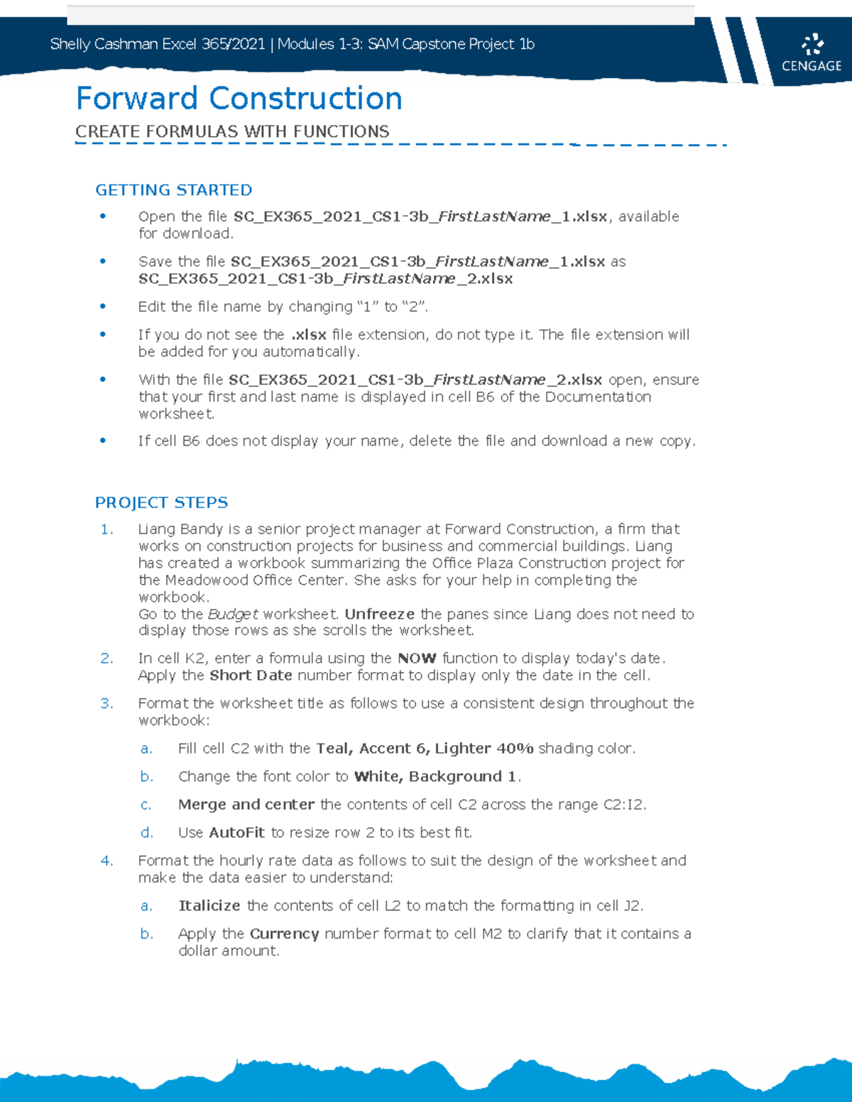 Instructions Sc Ex365 2021 Cs1 3b Shelly Cashman Excel 365 2021
