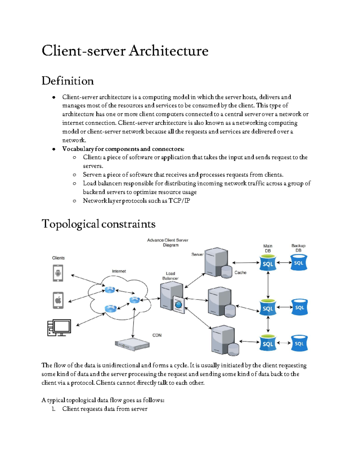 Client Server - Computer networks - UoK - Studocu