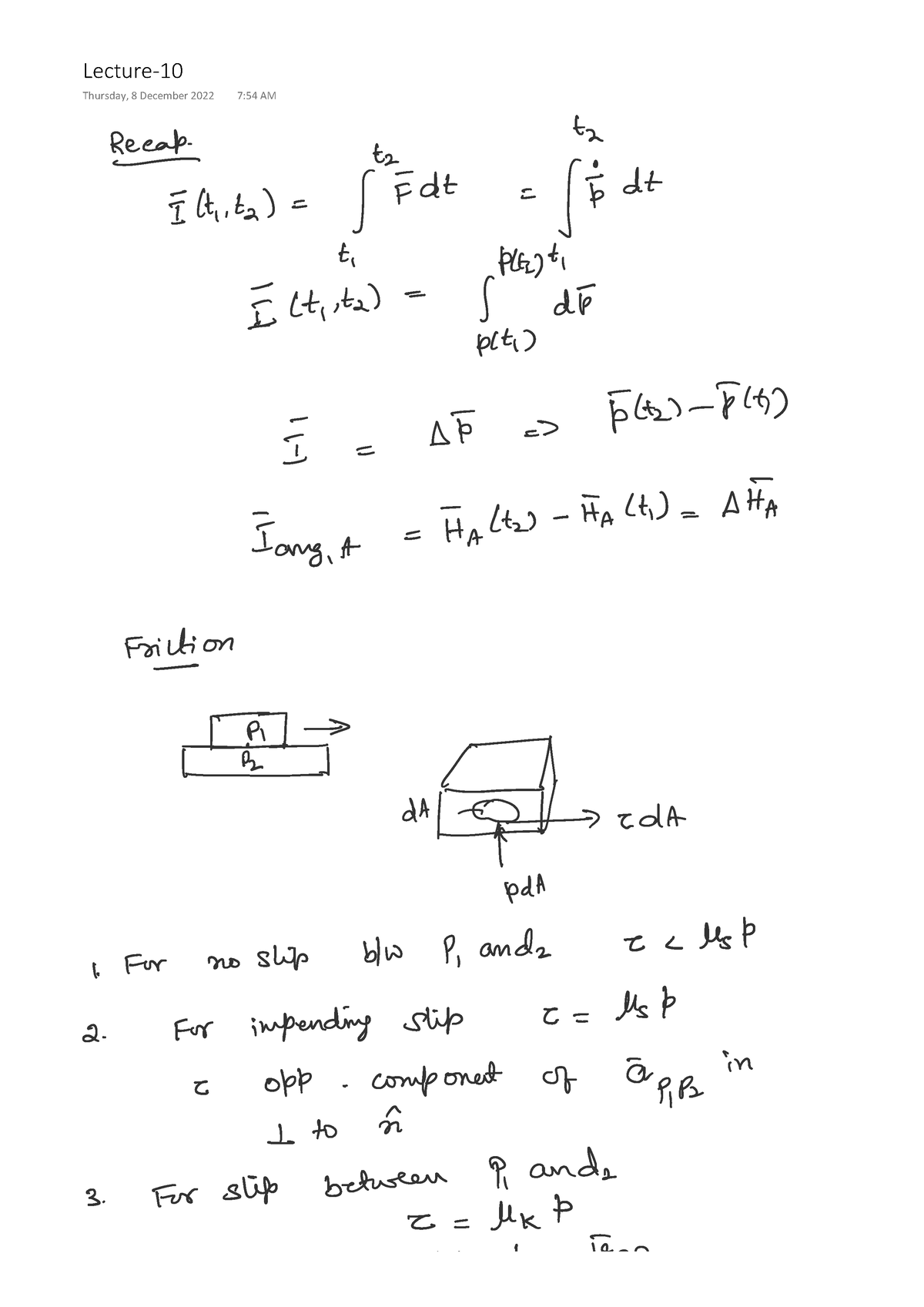 Lecture-10 - lsdjkl - Mathematics - Lecture- Thursday, 8 December 2022 ...