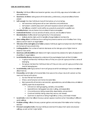 Book Summary Cob 202 - JMU COB 202 Interpersonal Skills, Section 11 ...