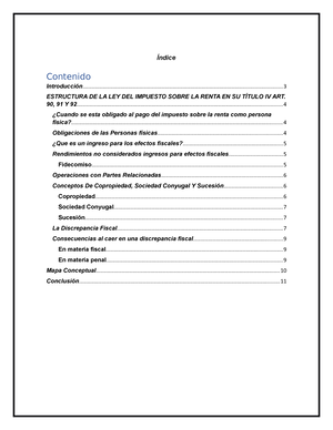 Tarea.-Resumen Art, 114-118 De La Ley Del ISR - Personas Físicas Tarea ...