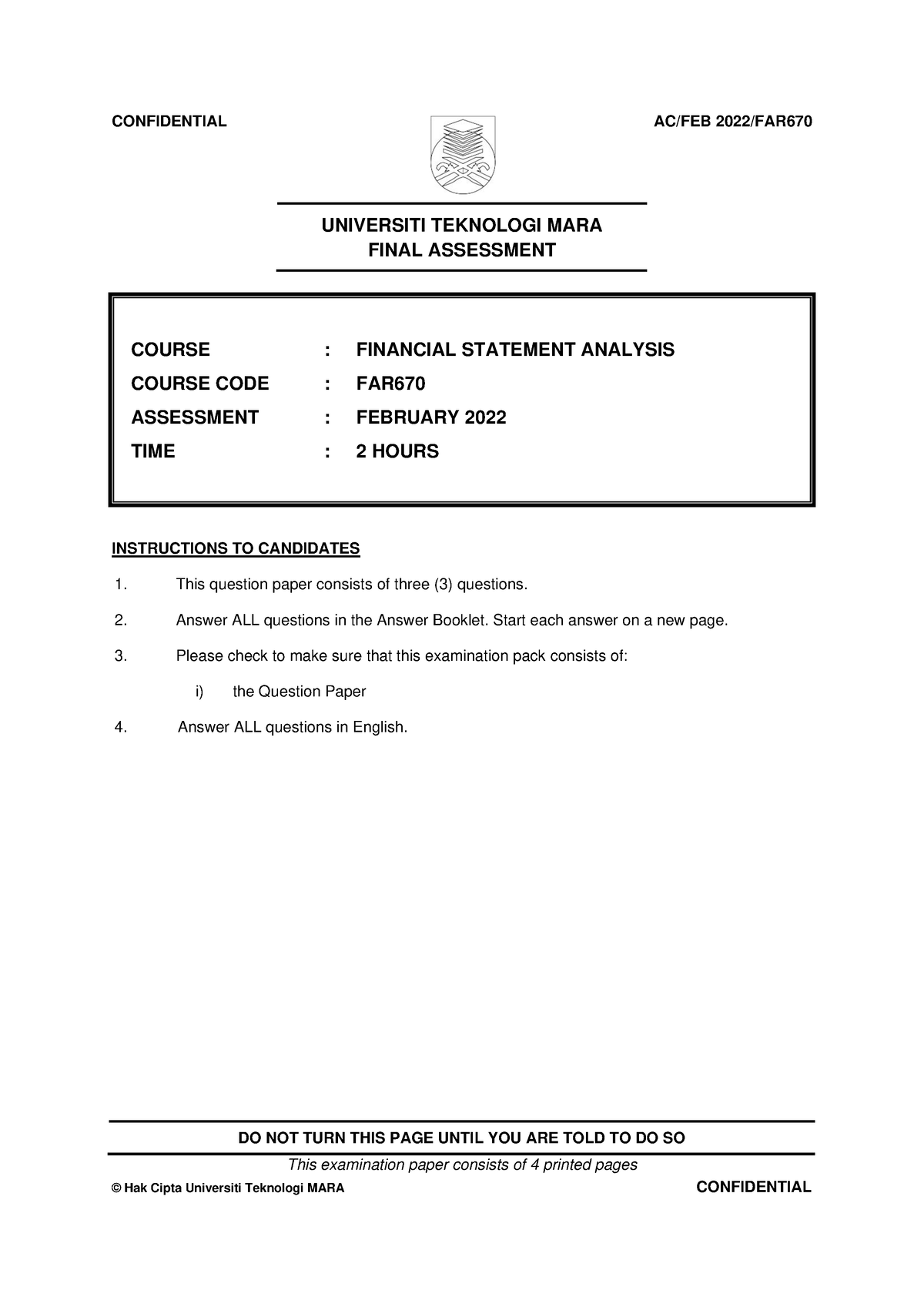 FAR670 Q SET1 - Saluana CHE Salleh - UNIVERSITI TEKNOLOGI MARA FINAL ...