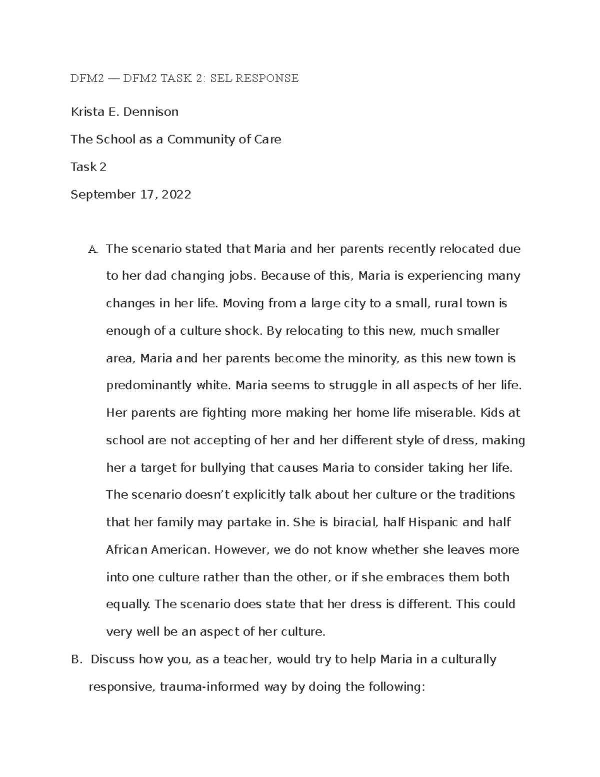 Task Two Task Two D090 Wgu Studocu