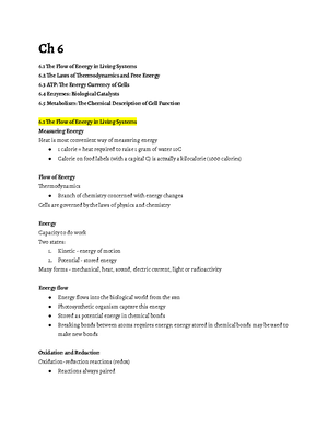 Ch 8 - Chapter 8 contains information about photosynthesis - Ch 8 ...