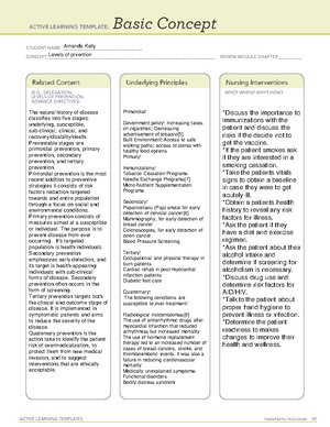 ati video case study levels of prevention