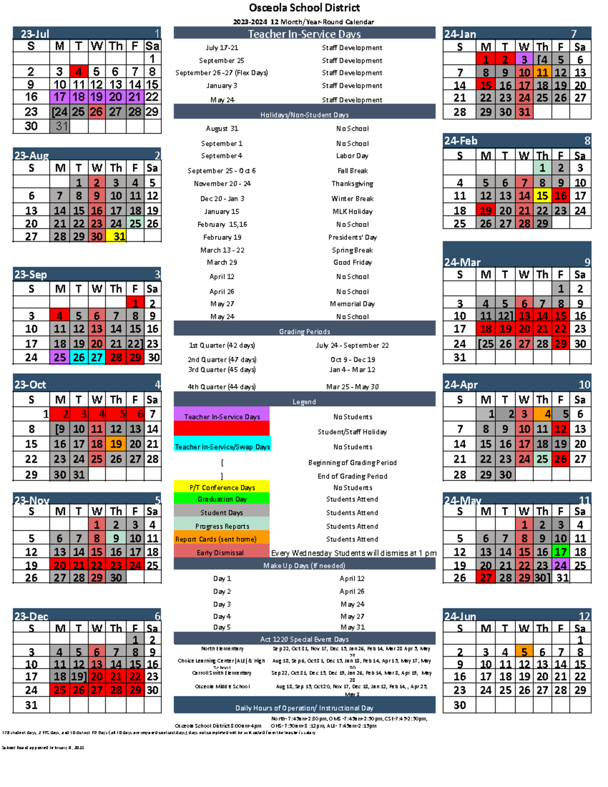 23-24 12 Month Year-Round .xlsx - 23-24 Calendar - Osceola School ...