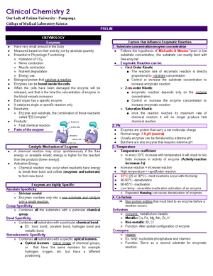 HEMA 2 Prelim LEC 2 1 - Lecture notes - Hematology 2 (Lecture) Our Lady ...