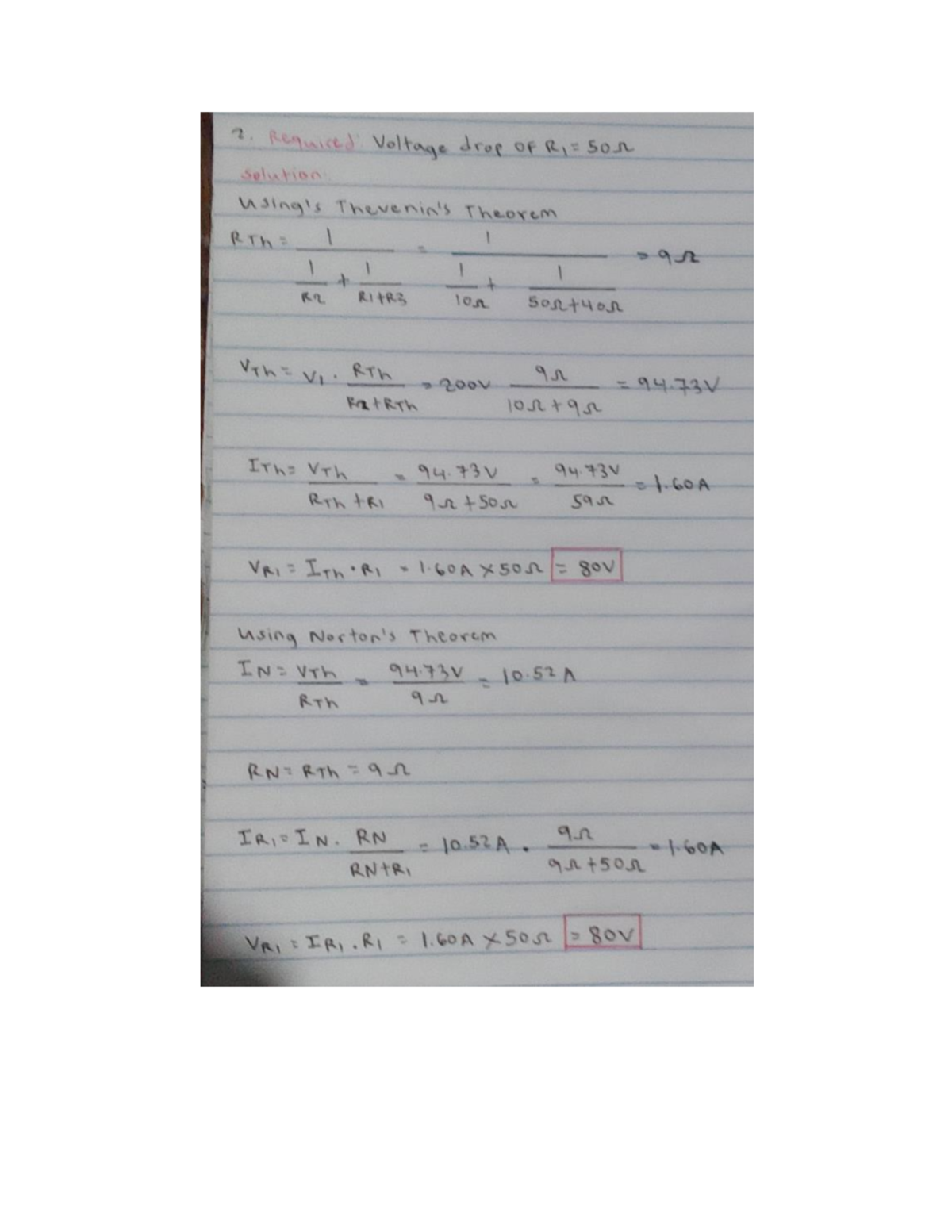 Thevenins Theorem - Notes - Electrical Engineering - 2. Required ...