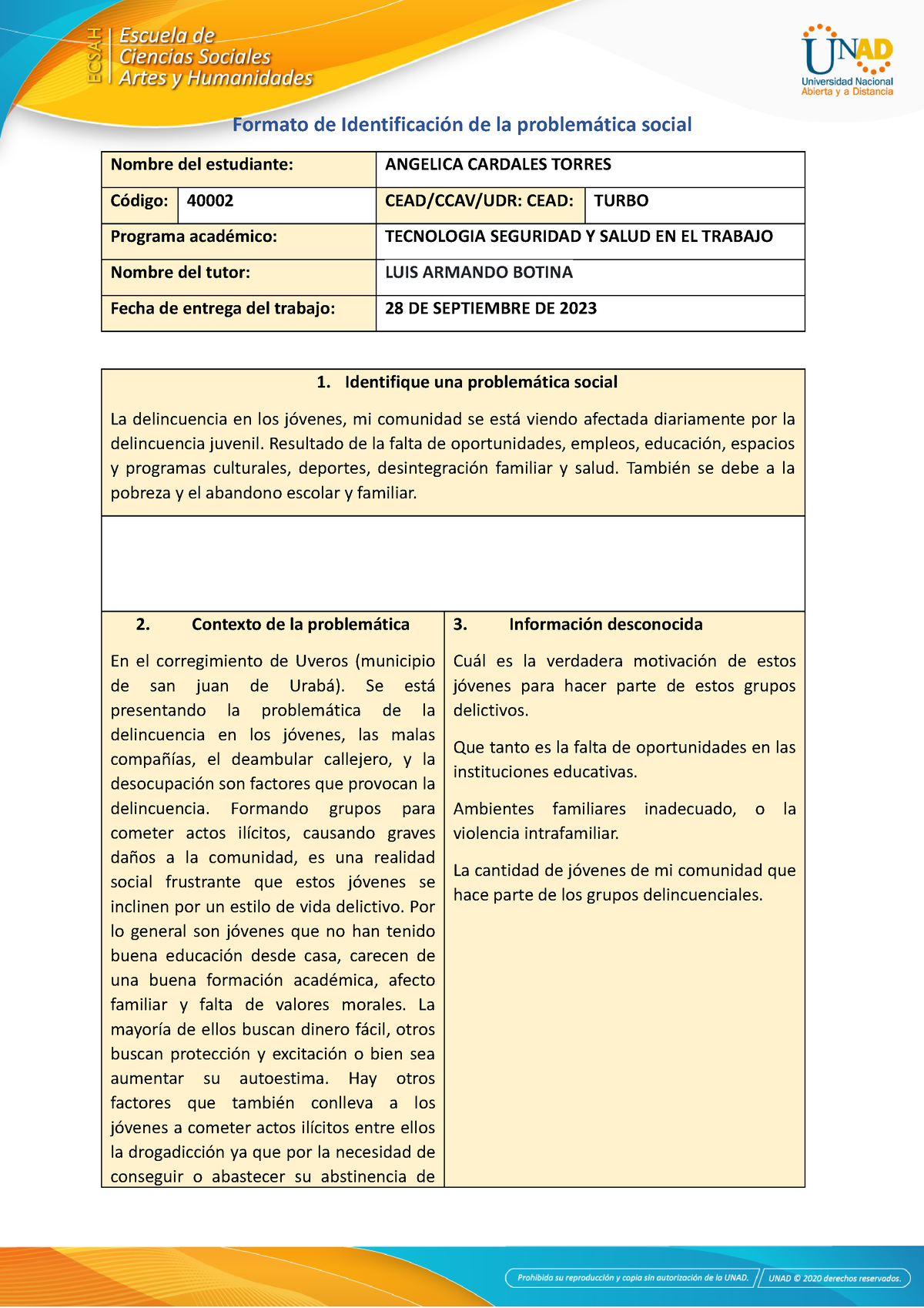 Anexo 1 Formato Identificación Del Problema Formato De Identificación De La Problemática 3828