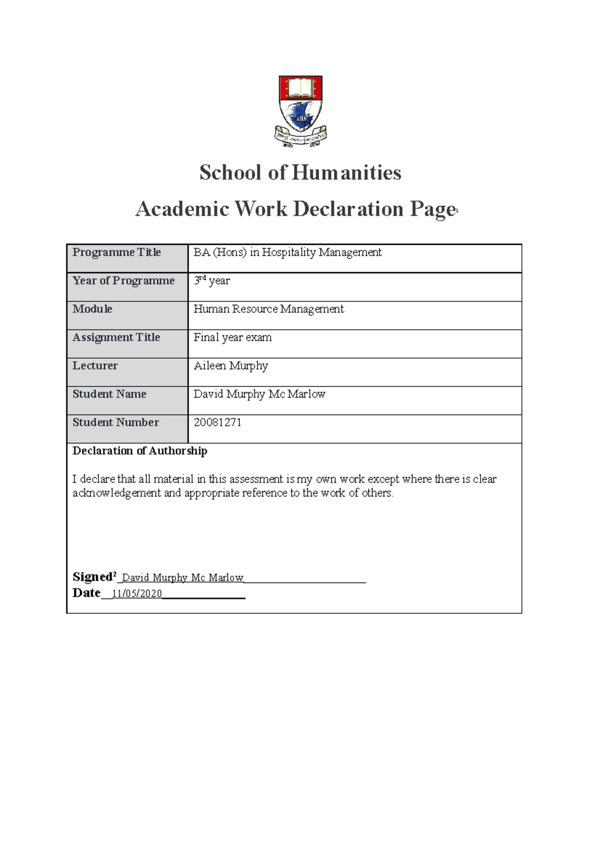 HR Exam 2 - Second part of the human resource management exam - School ...