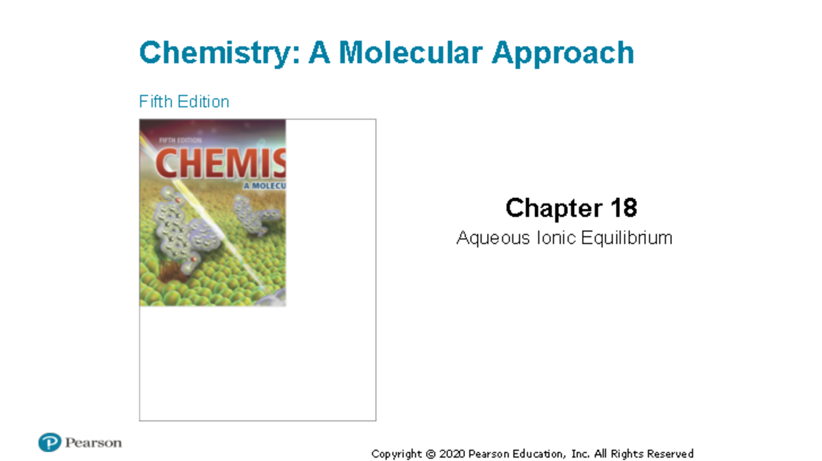 Chem 112 Class Notes 4 - Chapter 18 Pt.2 - Chemistry: A Molecular ...