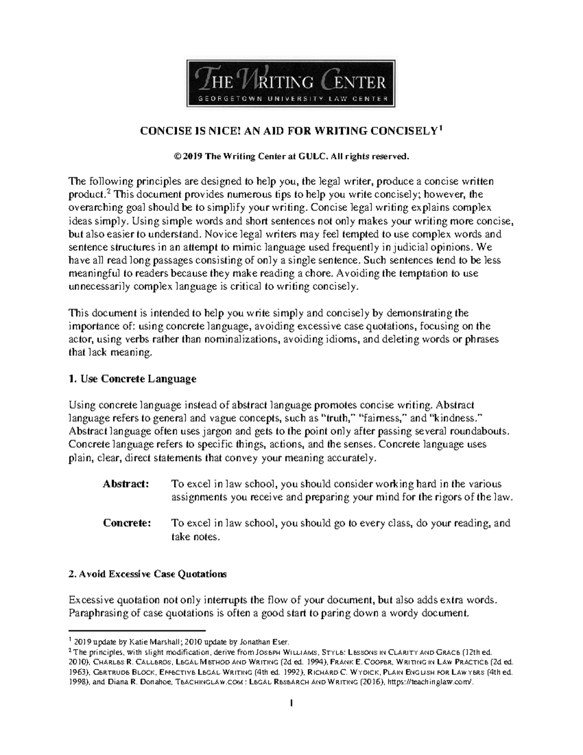 Concise writing - CONCISE IS NICE! AN AID FOR WRITING CONCISELY 1 ...