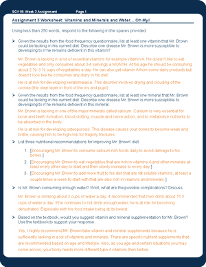 SCI115 Wk5 Assn - SCI115: Week 5 Assignment Page 1 ` Assignment 5 ...