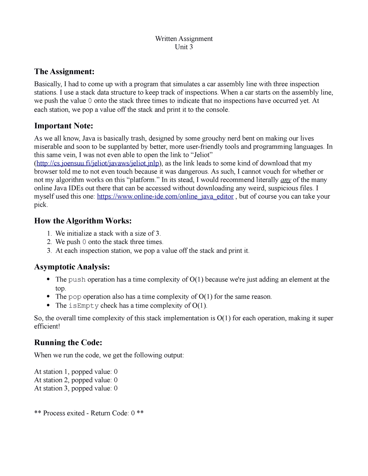 unit 3 preparing a written assignment