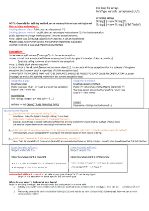 CS2030S Cheatsheet - Java Statically-typed language, once CTT is ...