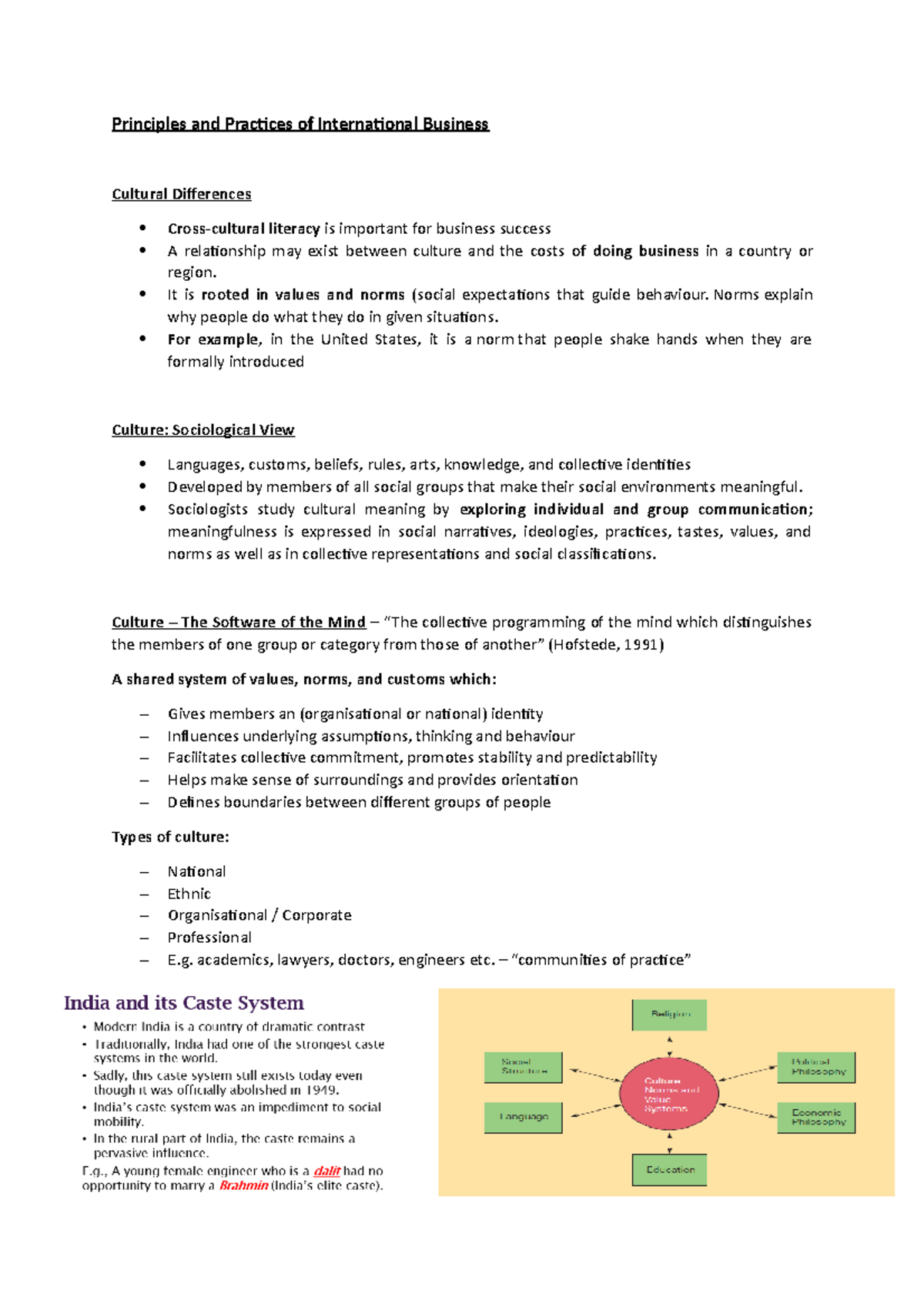 International Business Notes 8 - Principles and Practices of ...