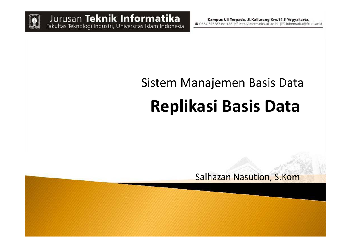 C-12 Reff Replikasi BD Statistika - Sistem Manajemen Basis Data ...